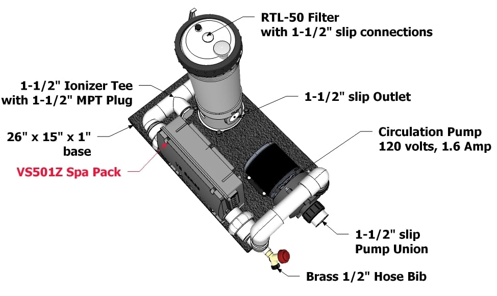 Balboa 1/8 HP circulation pump